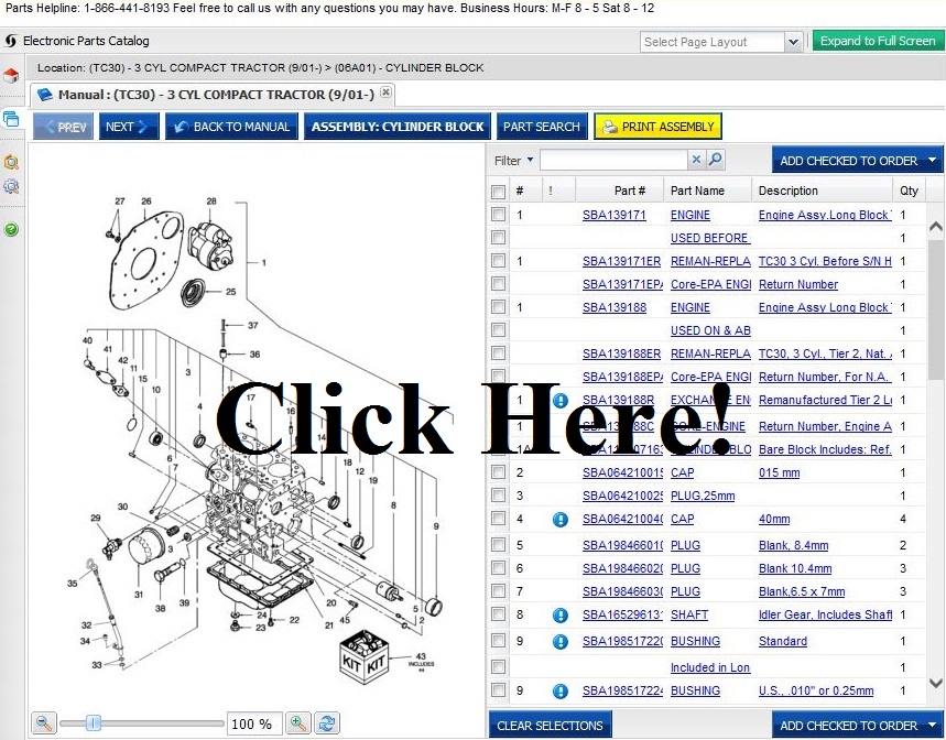 Ford Agriculture Online Parts Store